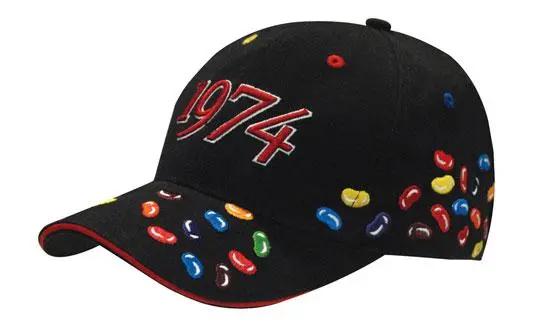 Brushed Heavy Cotton with Jelly Bean Embroidery