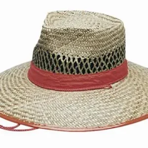 Natural Straw Orange Trim – S-M-L-XL